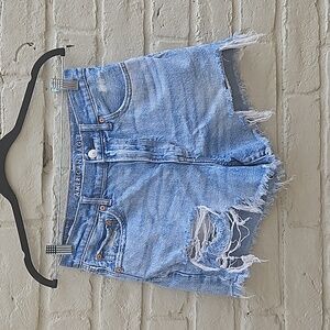 American Eagle distressed denim shorts